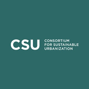 The image features a logo for the Consortium for Sustainable Urbanization.