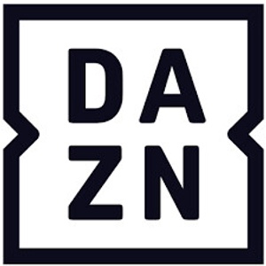 A minimalist logo featuring the letters DAZN in a bold font.