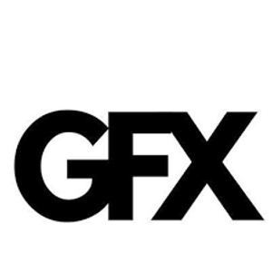 Black and white logo with the letters 'GFX'.