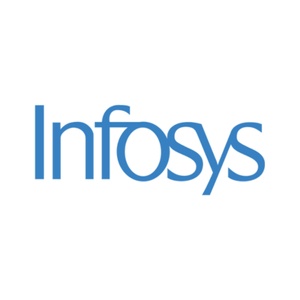 This is the logo of Infosys, a technology services company.