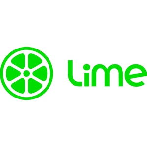 This image features the Lime brand logo, which includes a sliced lime graphic.