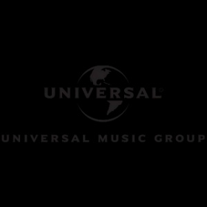 The image shows the logo of Universal Music Group, featuring a globe and the name of the company.