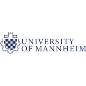 Logo of the University of Mannheim featuring a shield with a checkerboard pattern.