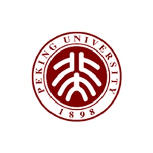Logo of Peking University featuring a stylized gate design within a circular border, and the year 1898.