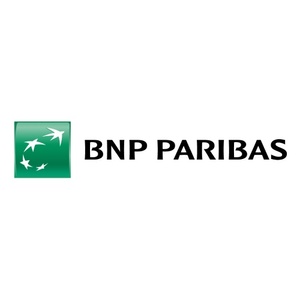 The logo of BNP Paribas, a global banking and financial services company.