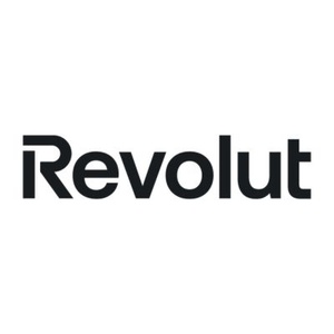 A logo design featuring the word 'Revolut' in a modern font.