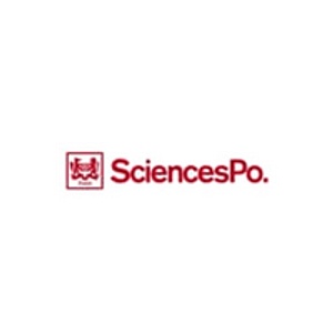 Logo of Sciences Po featuring a lion in a square frame with the institution's name beneath it.