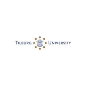 Logo of Tilburg University featuring a central emblem surrounded by the university's name.