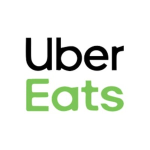 This image features the logo of the food delivery service Uber Eats.