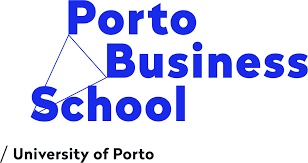 Logo of the Porto Business School, affiliated with the University of Porto, featuring blue text and a geometric design.