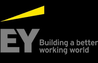 The image features the logo of EY (Ernst & Young) with their slogan 'Building a better working world' beneath it.