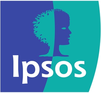 This is a logo featuring a silhouette of a woman's profile with stylized hair and the word 'Ipsos'.