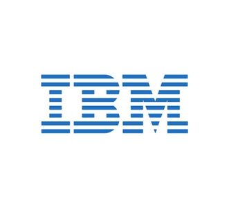 This image features the IBM logo in blue stripes.