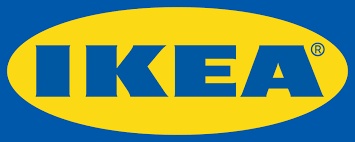 The image shows the IKEA logo with yellow oval background and blue text.