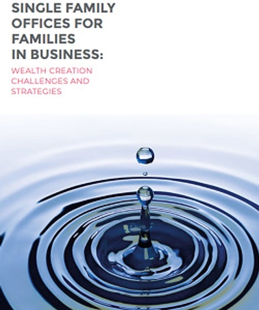 A water droplet falling into rippling water, symbolizing wealth creation and challenges.