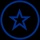 Icono Circulo Estrella Azul