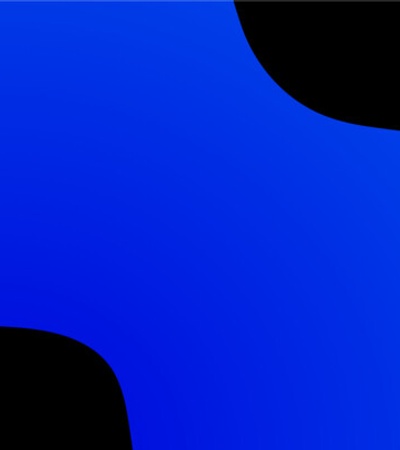 A smooth gradient transition of blue colors on a black background.
