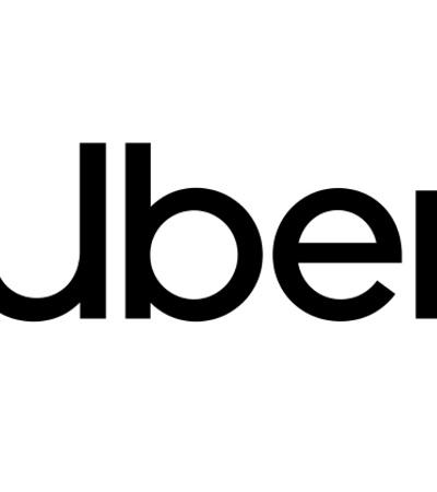 Black and white logo of Uber, featuring the company name in a modern sans-serif font.