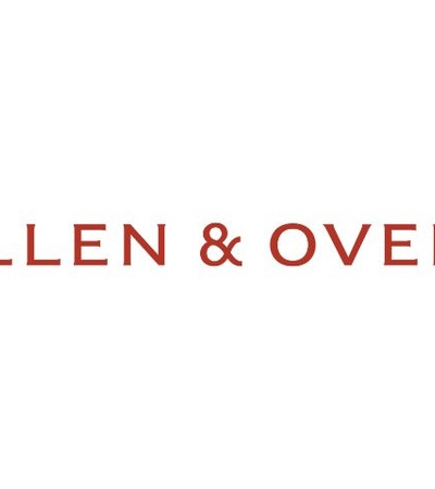 This image features the logo of a law firm named Allen & Overy.