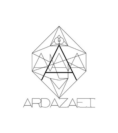 A geometric logo featuring the letters A and a pyramid shape.