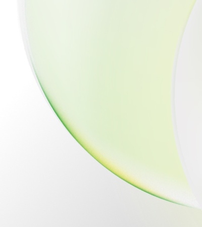 A close-up view of a translucent bubble reflecting soft colors.