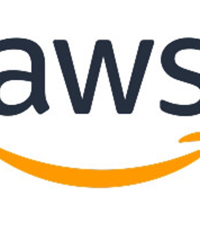 This is the logo of Amazon Web Services (AWS), showcasing the brand name with a stylized smile symbol.