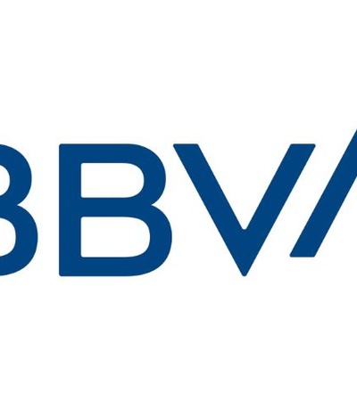 This image displays the logo of BBVA, a financial services company.