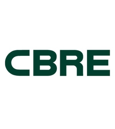 This image features the logo of CBRE.