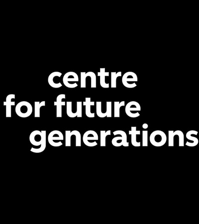A text-based logo representing a center focused on future generations.