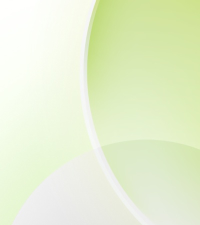 A soft green gradient with abstract circular shapes.