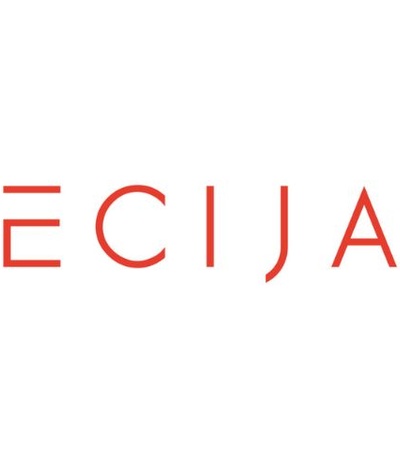 This image features a simple logo design with the word 'ECIJA' in a bold font.