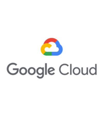 The image shows the Google Cloud logo with a multicolored cloud icon above the text 'Google Cloud'.