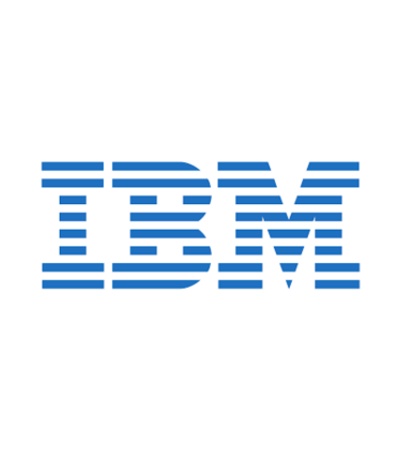 This image features the IBM logo in blue stripes.