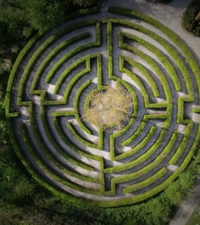 Big and green labyrinth