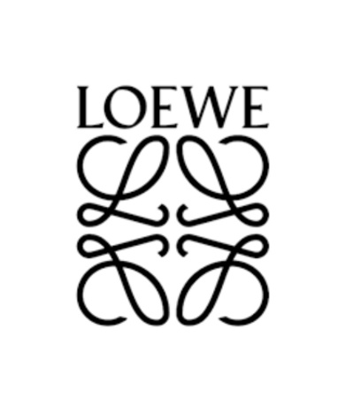 A stylized logo featuring the word 'LOEWE' with decorative elements.