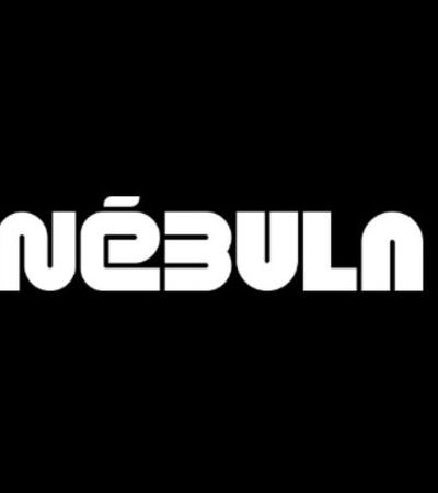 The image features the word 'NÉBULA' in a stylized font on a black background.