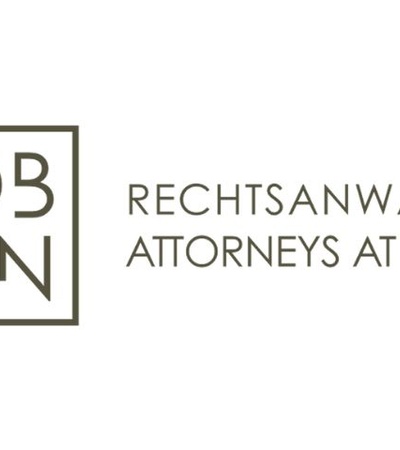 The image features a logo for a law firm with prominent text and design elements.