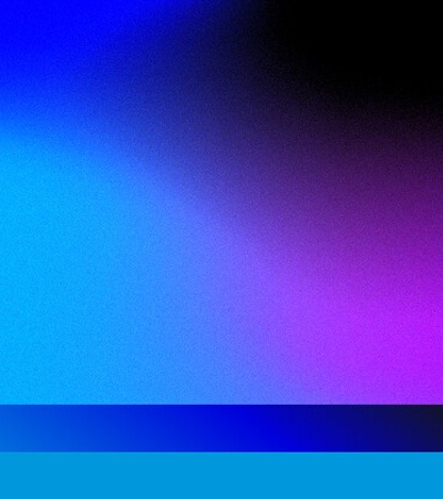 A vibrant gradient background featuring shades of blue, purple, and black.