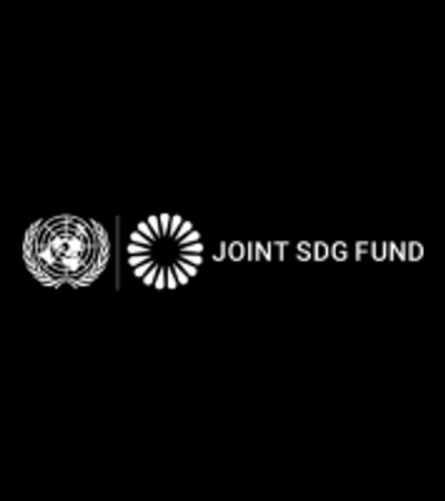 The logo representing the Joint SDG Fund in collaboration with the UN.