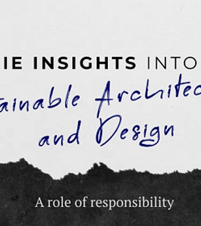 witten text: Sustainable Architecture & Design