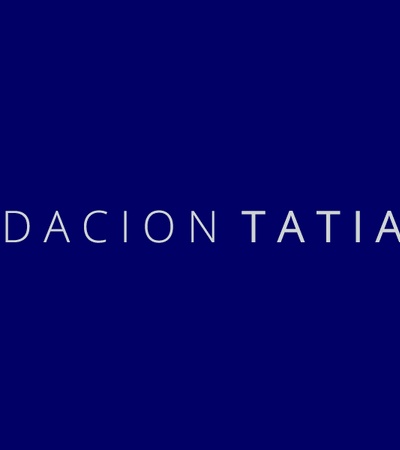 A logo featuring the text 'Fundacion Tatiana' on a blue background.