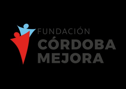 The image features a logo for Fundación Córdoba Mejora with stylized figures and text in a modern design.