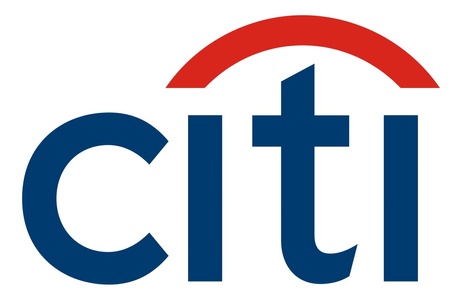 A logo featuring the word 'citi' in blue with a red arc above it.