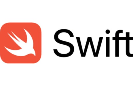 This image features the Swift programming language logo.