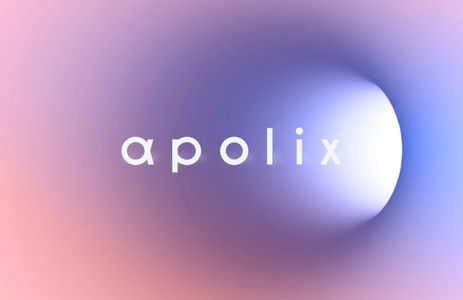 A soft gradient background featuring the word 'apolix' in a modern font.