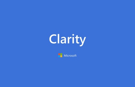 A blue background with the word 'Clarity' in white and the Microsoft logo below.