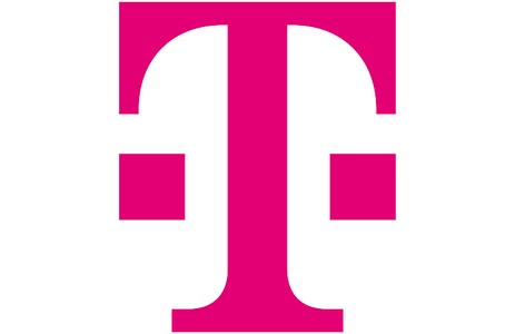 This image features a stylized letter 'T' in a vibrant pink color.