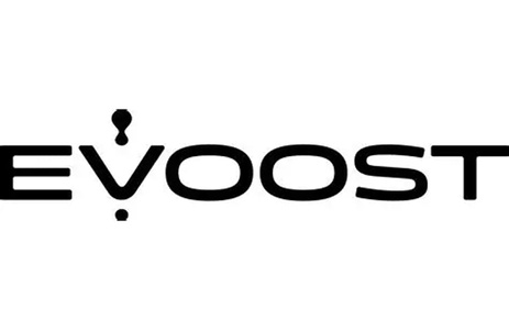 A logo design featuring the name 'EVOOST'.