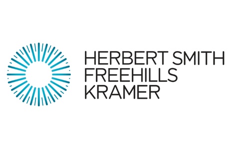 This image displays a logo featuring a stylized circular design and the text 'Herbert Smith Freehills Kramer'.
