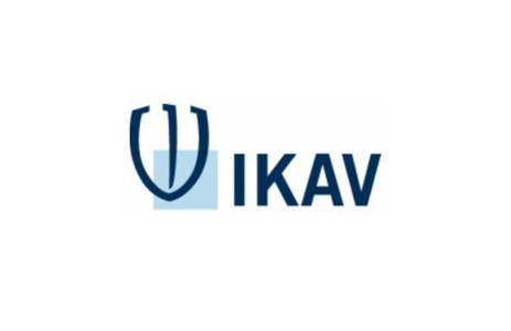 A logo featuring the letters 'IKAV' with a shield design.
